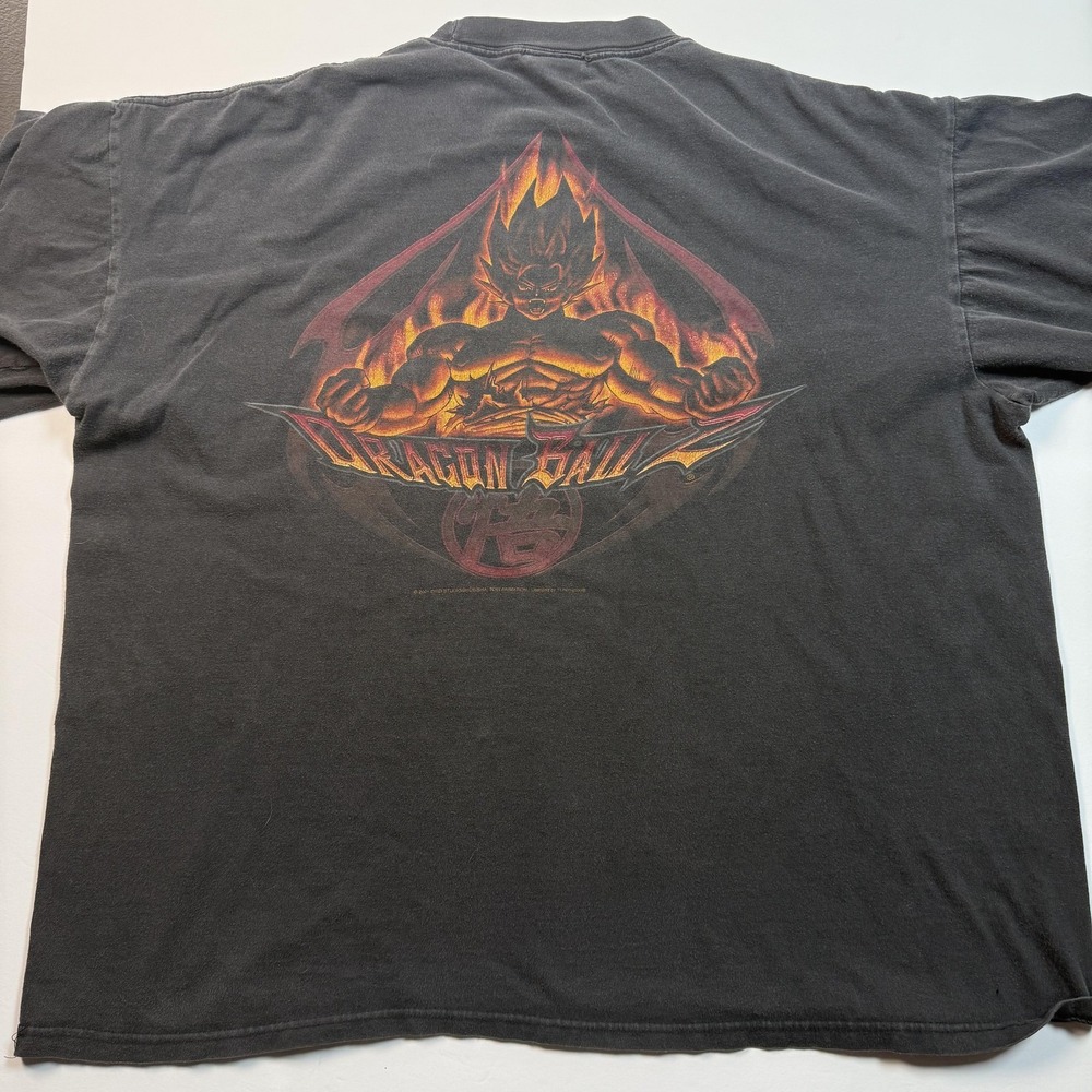 Vintage Original Dragon Ball Z USA‎ T-Shirt XL Goku Black 2001 Bird Studio
